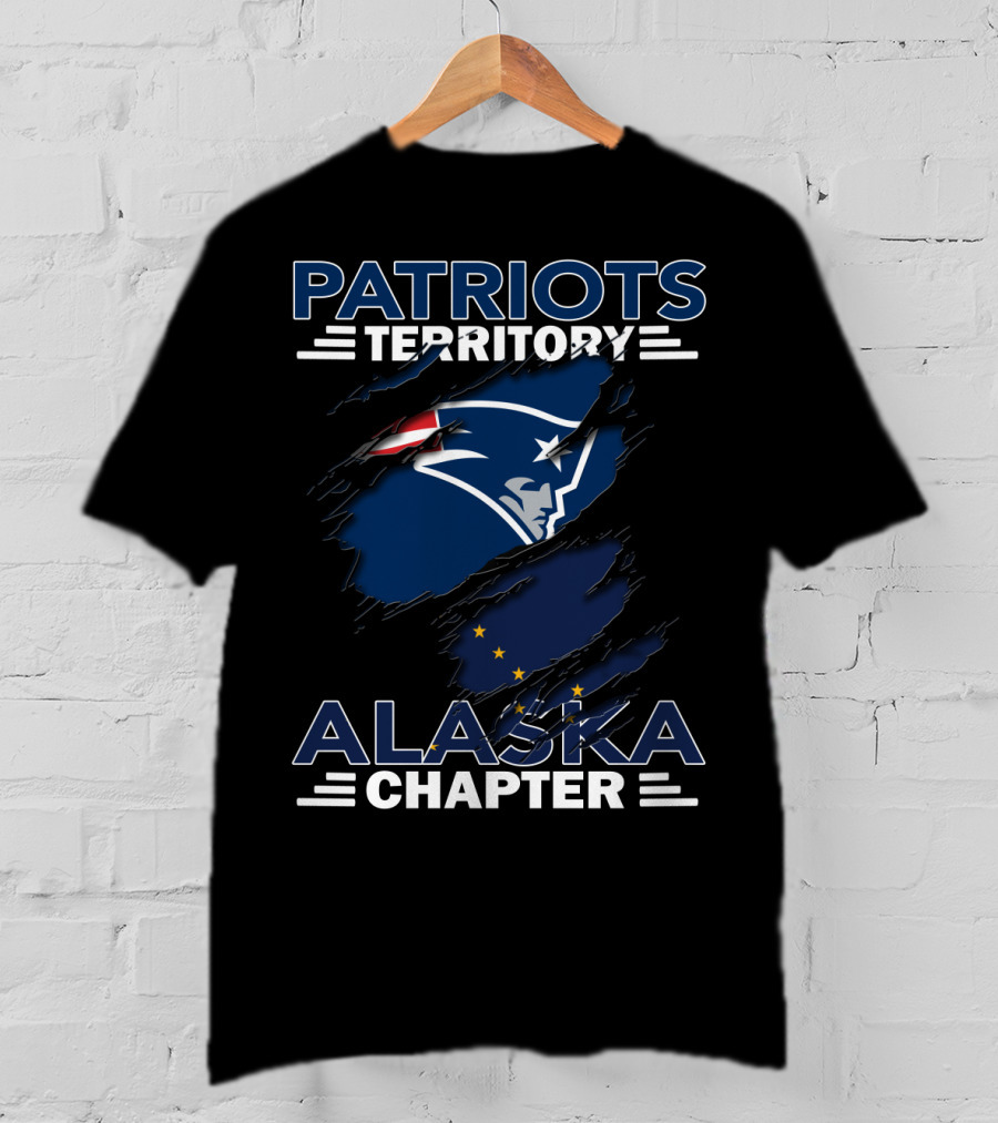 Patriots Territory Alaska Chapter New England Patriots Alaska Flag T-Shirt
