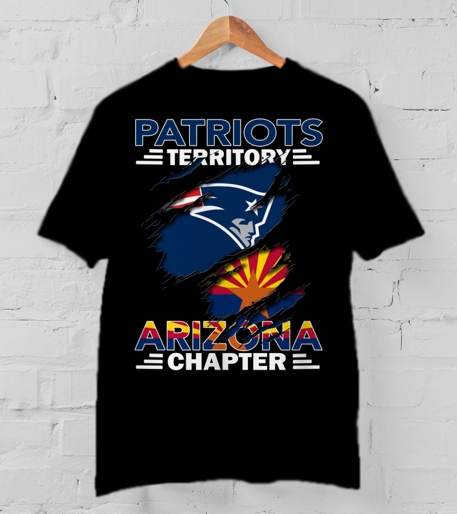 Patriots Territory Arizona Chapter Logo New England Patriots Fan Club T-Shirt