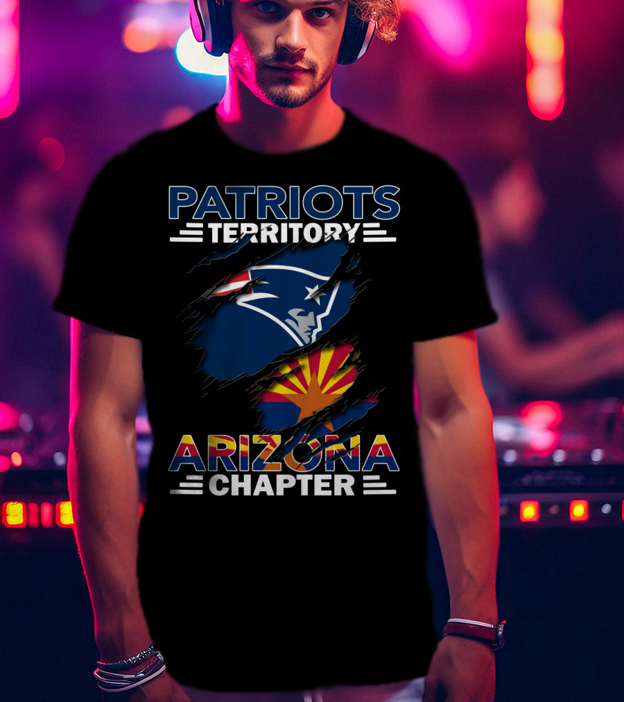 Patriots Territory Arizona Chapter Logo New England Patriots Fan Club T-Shirt
