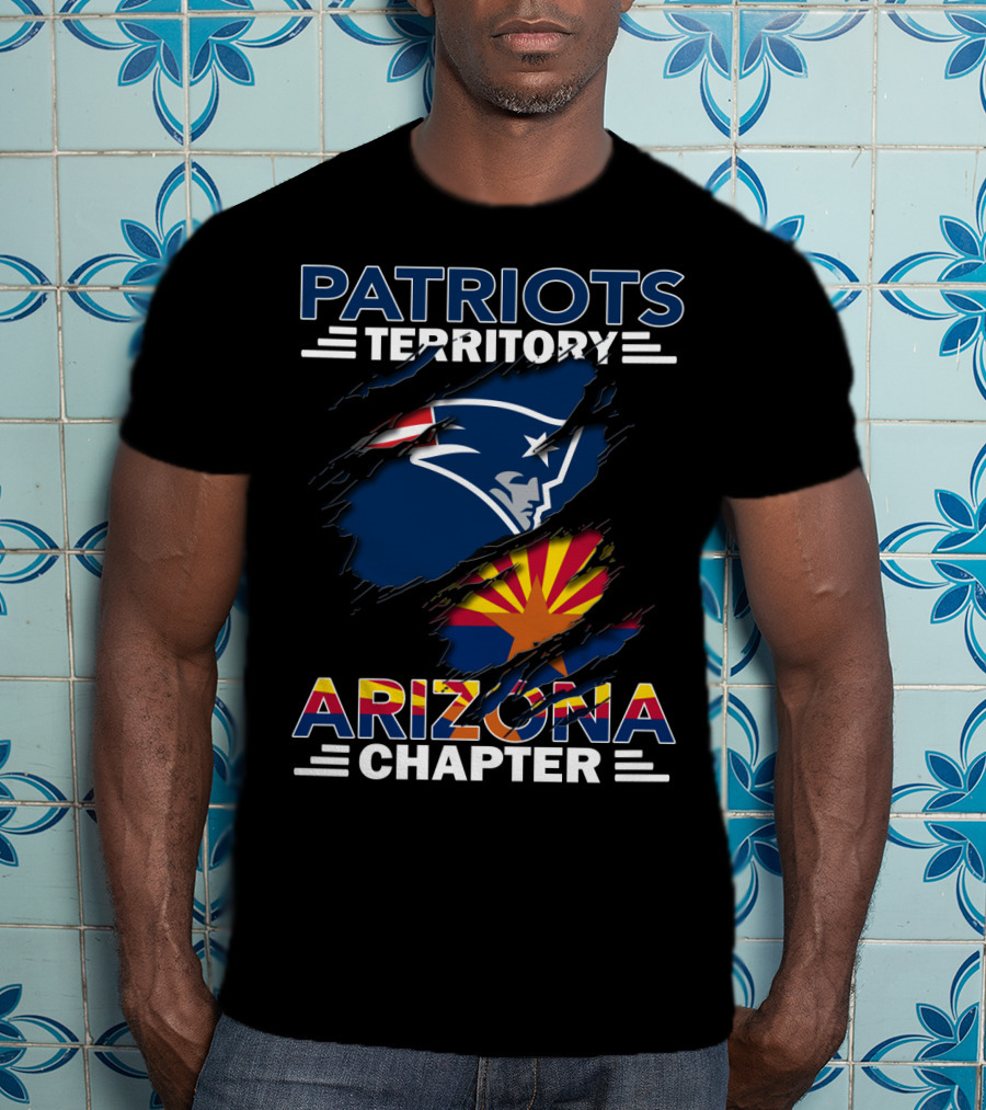 Patriots Territory Arizona Chapter Logo New England Patriots Fan Club T-Shirt