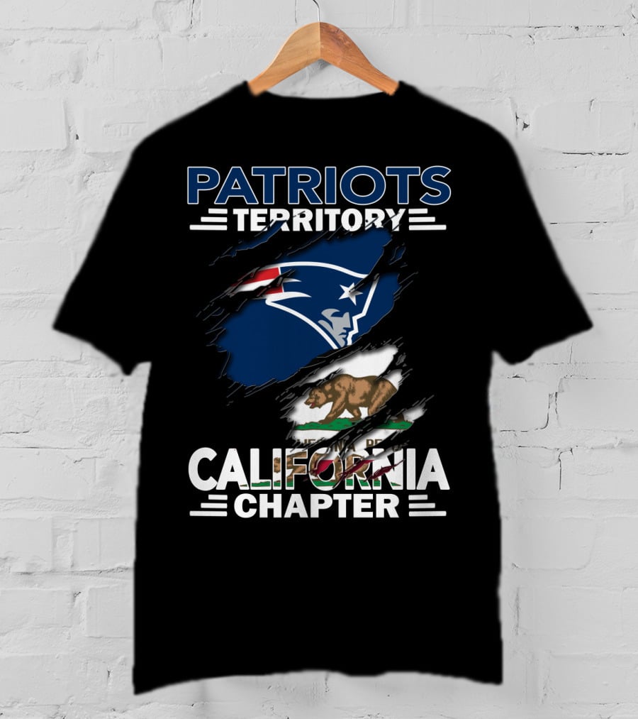 Patriots Territory California Chapter Sports Team Fan Club T-Shirt
