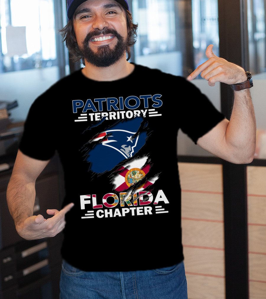Patriots Territory Florida Chapter Flag Logo Inspired T-Shirt