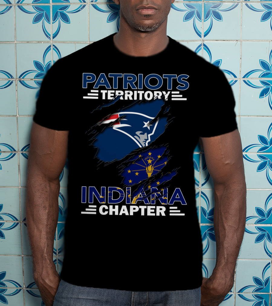 Patriots Territory Indiana Chapter New England Patriots Fan Club T-Shirt