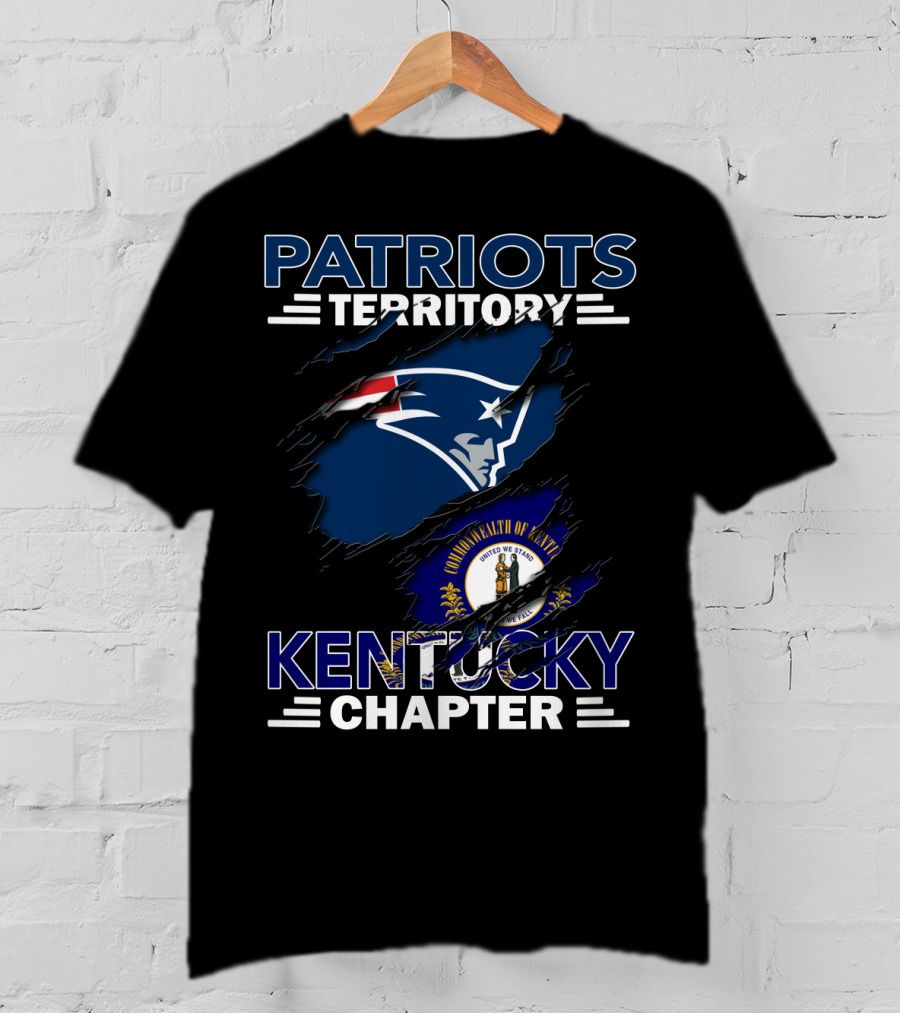 Patriots Territory Kentucky Chapter Commonwealth Of Kentucky Flag NFL T-Shirt