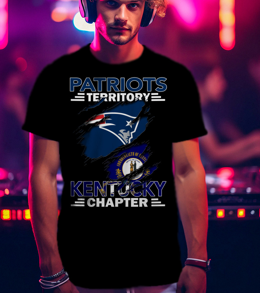 Patriots Territory Kentucky Chapter Commonwealth Of Kentucky Flag NFL T-Shirt