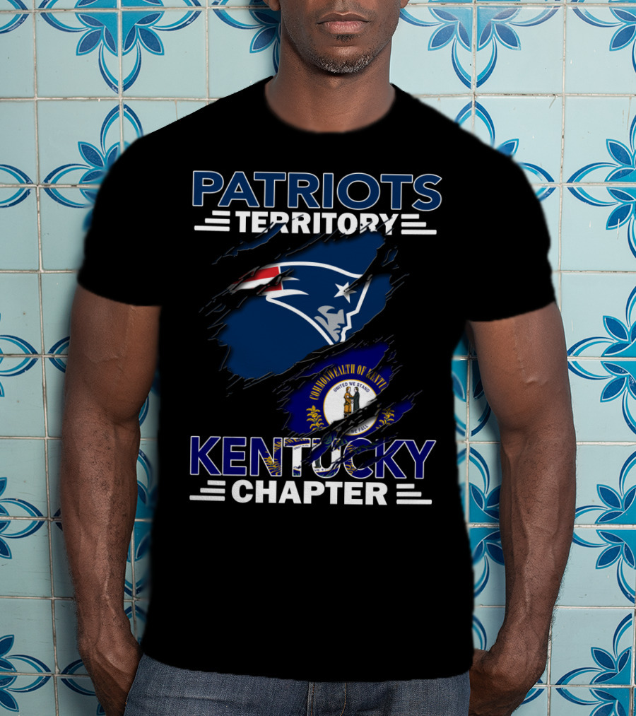 Patriots Territory Kentucky Chapter Commonwealth Of Kentucky Flag NFL T-Shirt