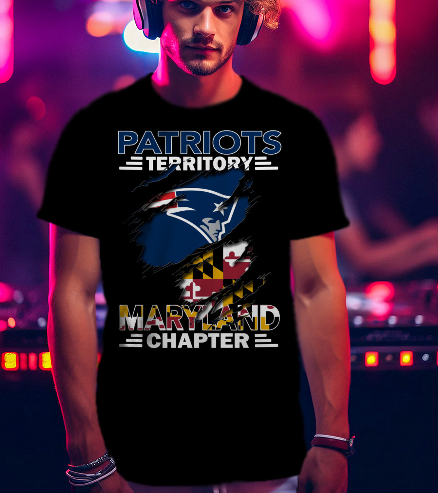 Patriots Territory Maryland Chapter Logo With State Flag Colors T-Shirt