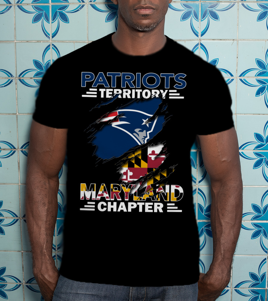 Patriots Territory Maryland Chapter Logo With State Flag Colors T-Shirt
