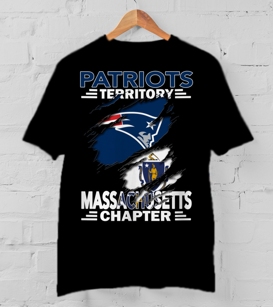Patriots Territory Massachusetts Chapter New England Football Fan Gear T-Shirt