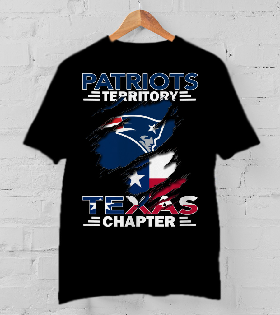 Patriots Territory Texas Chapter Ripped Flag T-Shirt
