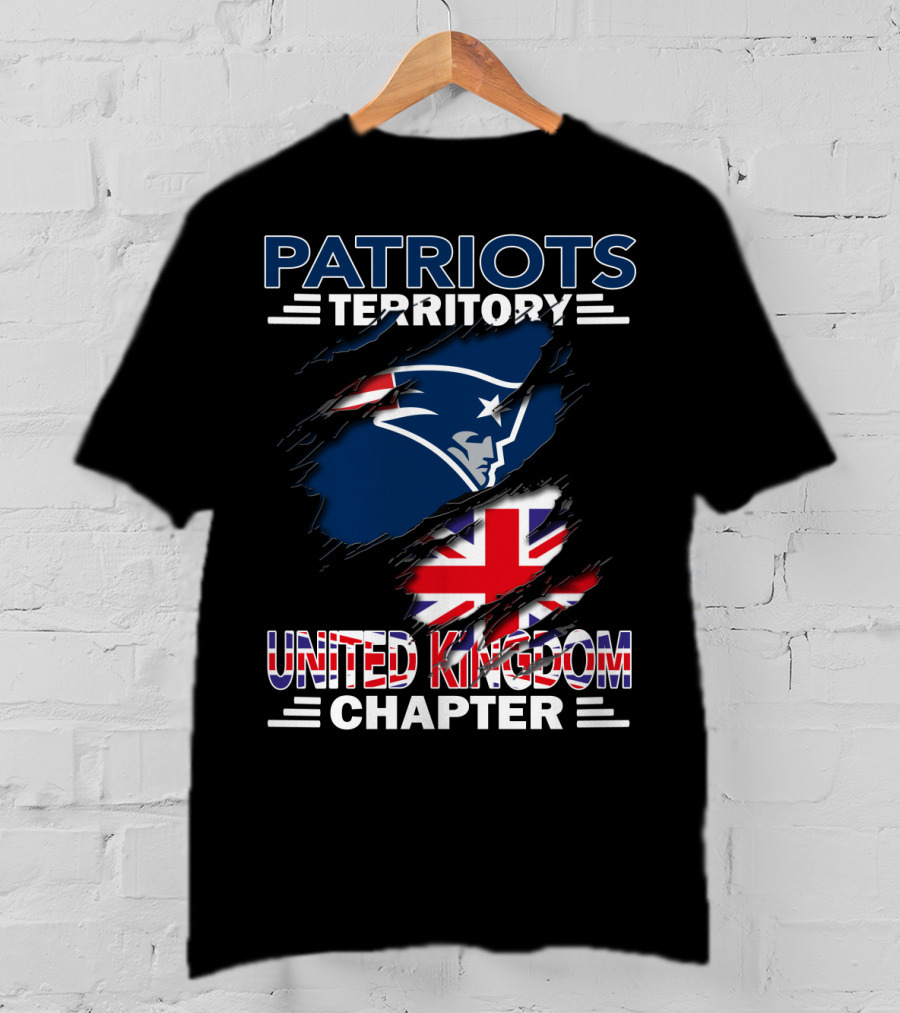 Patriots Territory United Kingdom Chapter Patriots Logo Union Jack T-Shirt