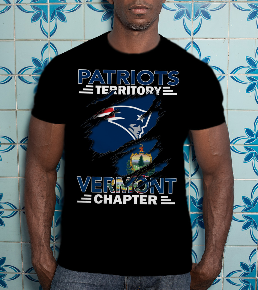 Patriots Territory Vermont Chapter New England Football Fan Community T-Shirt