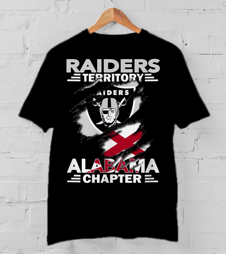 Raiders Territory Alabama Chapter NFL Football Fan Gear T-Shirt