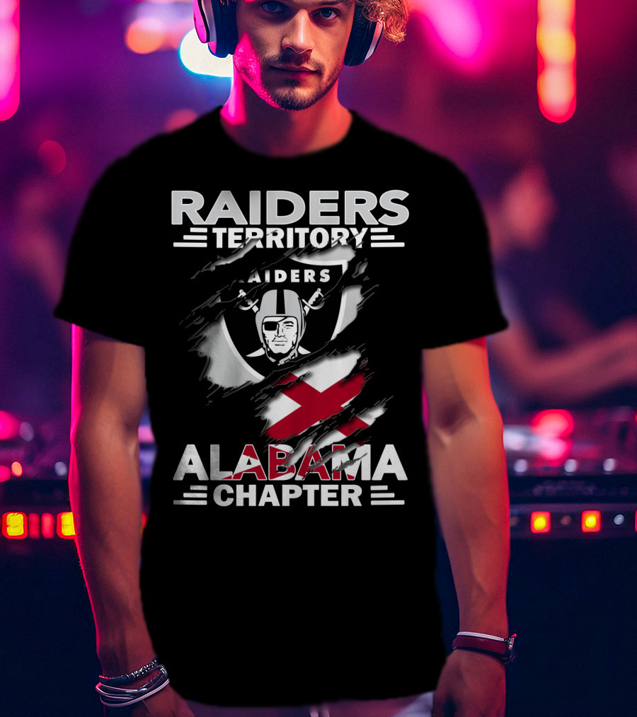 Raiders Territory Alabama Chapter NFL Football Fan Gear T-Shirt