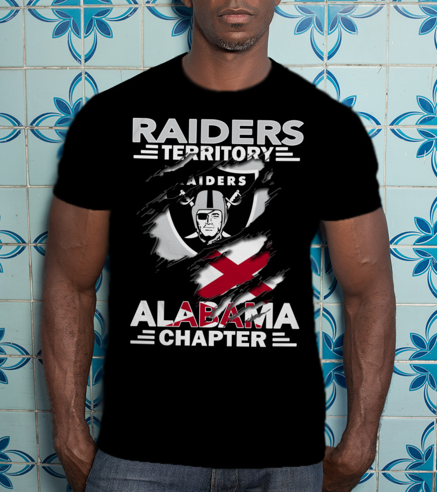Raiders Territory Alabama Chapter NFL Football Fan Gear T-Shirt