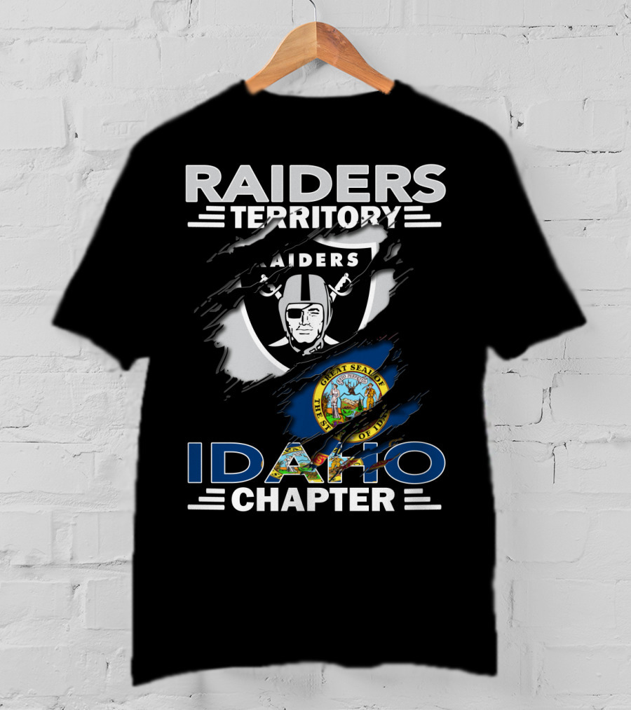 Raiders Territory Idaho Chapter Great Seal Of Idaho And Raiders T-Shirt