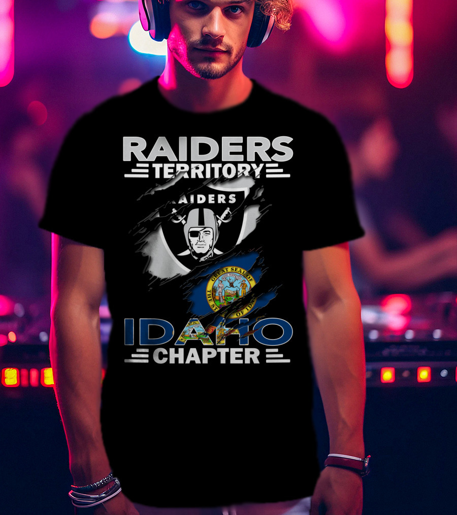 Raiders Territory Idaho Chapter Great Seal Of Idaho And Raiders T-Shirt