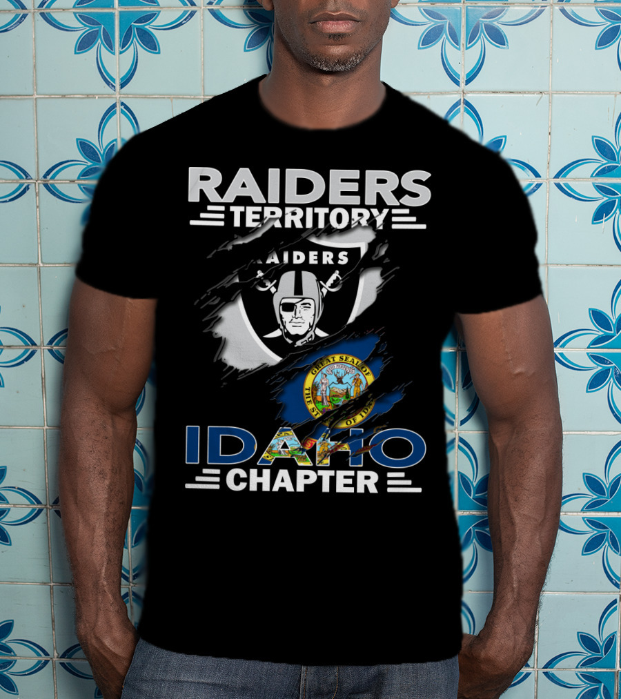 Raiders Territory Idaho Chapter Great Seal Of Idaho And Raiders T-Shirt