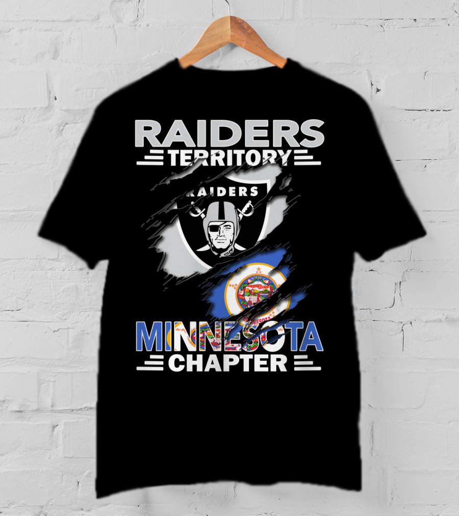 Raiders Territory Minnesota Chapter Football Fan T-Shirt