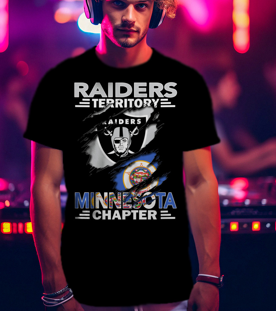 Raiders Territory Minnesota Chapter Football Fan T-Shirt