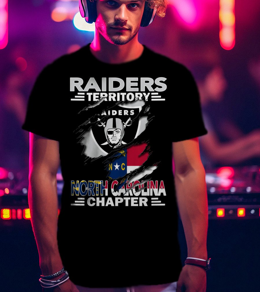 Raiders Territory North Carolina Chapter Flag T-Shirt