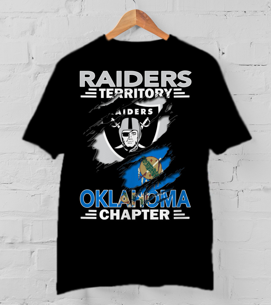 Raiders Territory Oklahoma Chapter Raiders Logo Oklahoma Flag T-Shirt