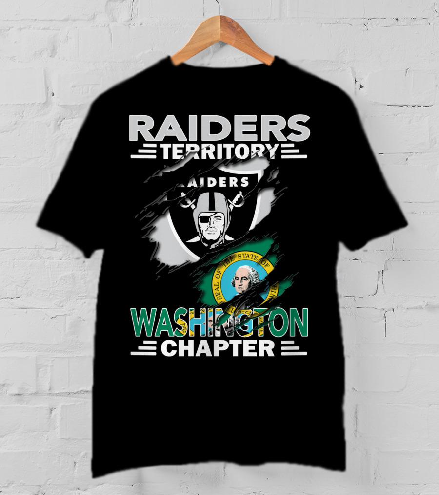 Raiders Territory Washington Chapter Raiders Seal Of The State Of Washington T-Shirt