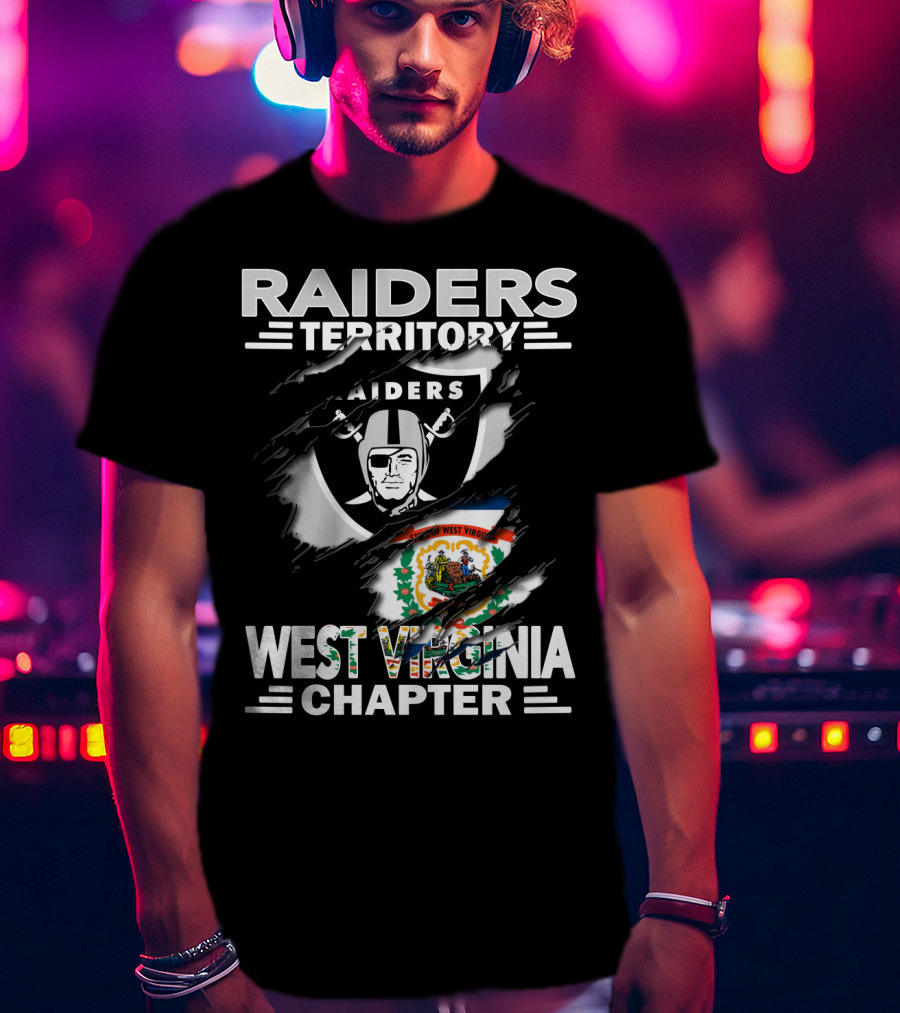 Raiders Territory West Virginia Chapter Logo With West Virginia State Emblem Integration T-Shirt