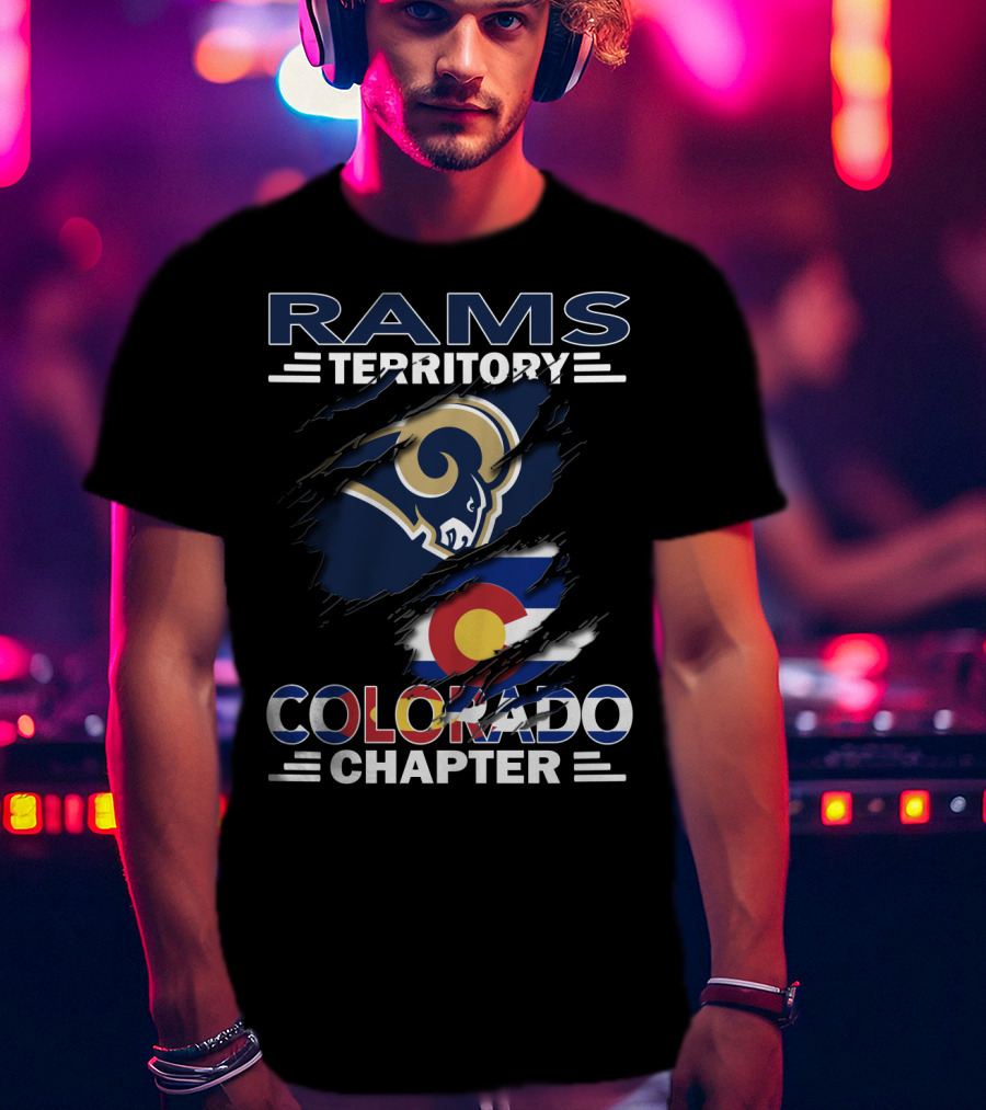 Rams Territory Colorado Chapter Flag Integration T-Shirt