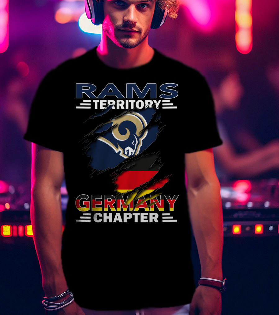 Rams Territory Germany Chapter Flag T-Shirt