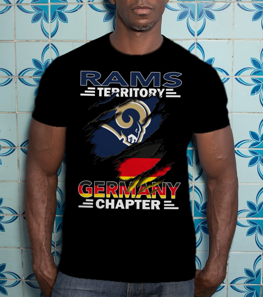 Rams Territory Germany Chapter Flag T-Shirt