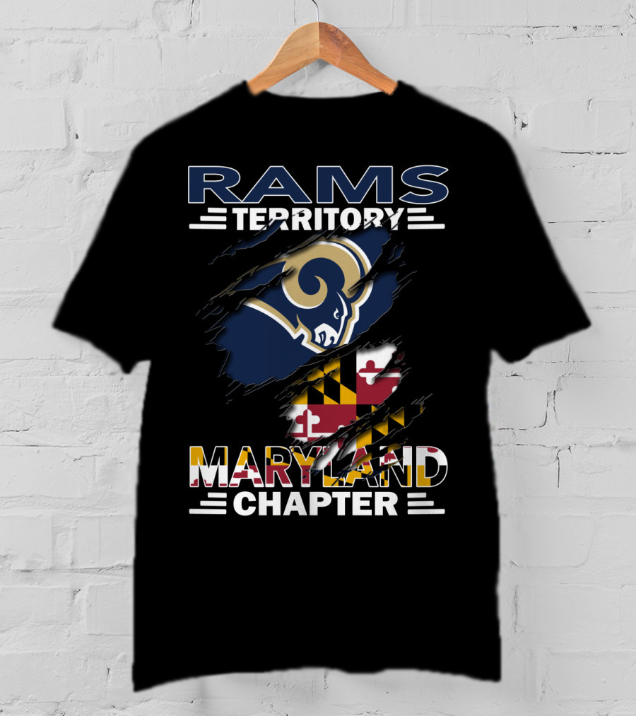 Rams Territory Maryland Chapter NFL Team Fan Club T-Shirt