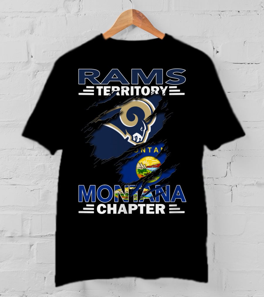 Rams Territory Montana Chapter NFL Team Fans T-Shirt