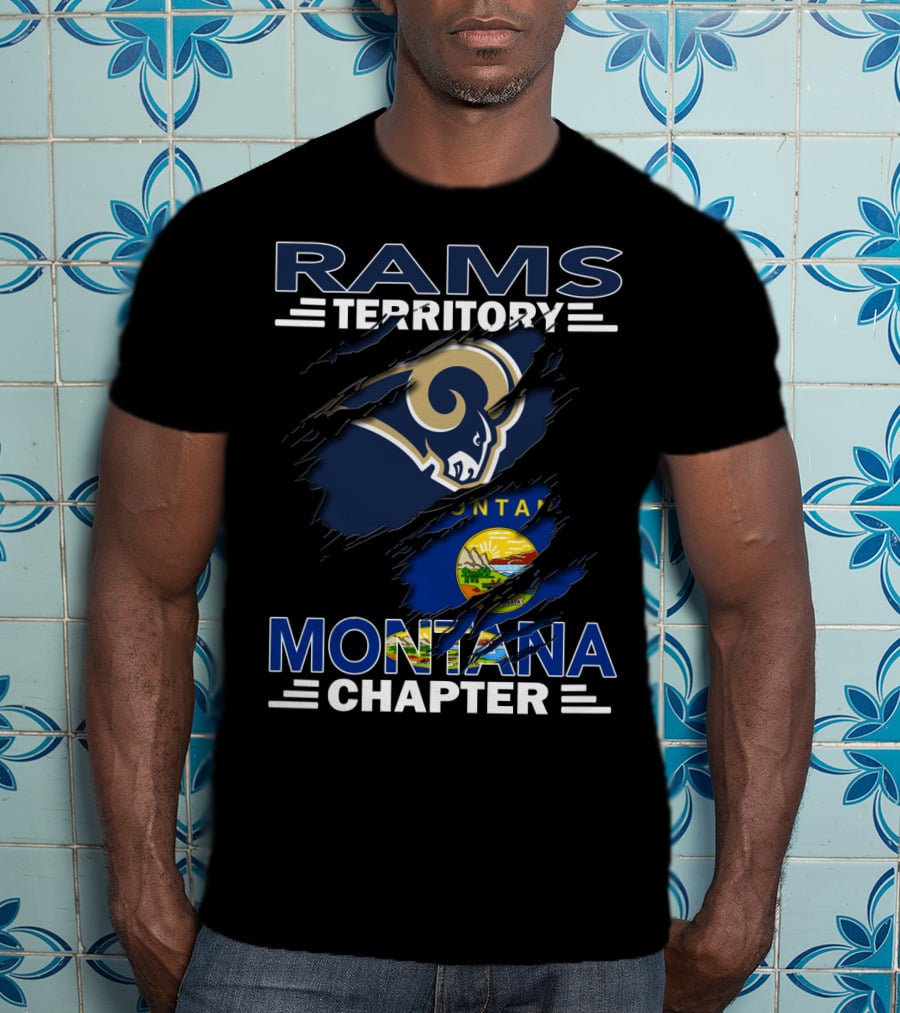 Rams Territory Montana Chapter NFL Team Fans T-Shirt
