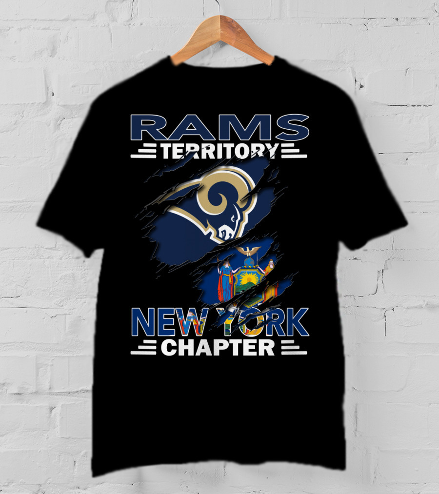 Rams Territory New York Chapter State Pride Fan Gear T-Shirt