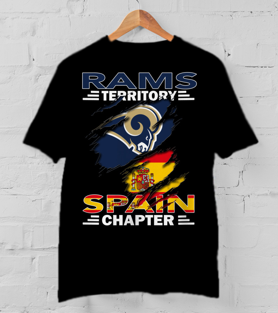 Rams Territory Spain Chapter Flag Crest T-Shirt