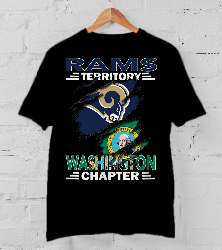 Rams Territory Washington Chapter Seal Of The State Of Washington And Rams T-Shirt