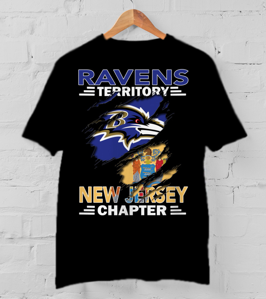 Ravens Territory New Jersey Chapter NFL Fan Community Cleaved T-Shirt