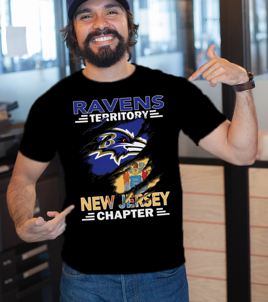 Ravens Territory New Jersey Chapter NFL Fan Community Cleaved T-Shirt