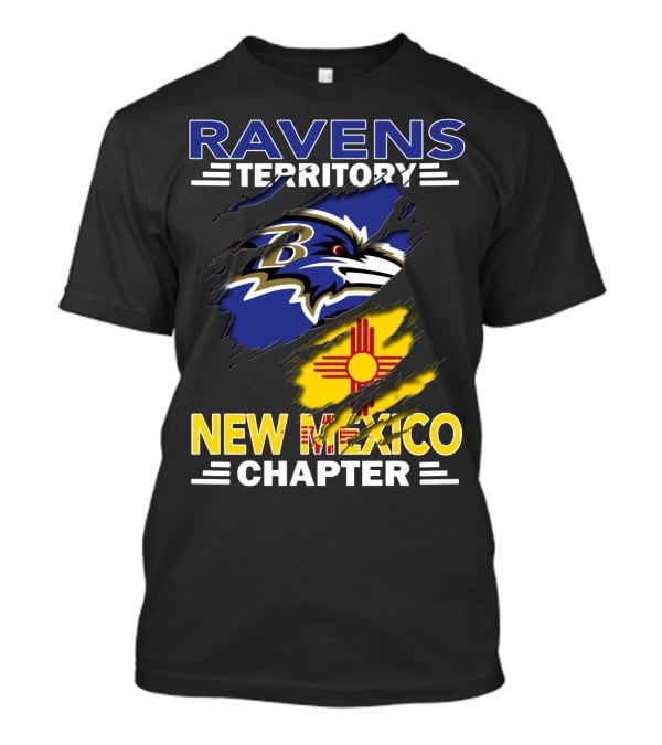 Ravens Territory New Mexico Chapter Baltimore Ravens Fan Club T-Shirt