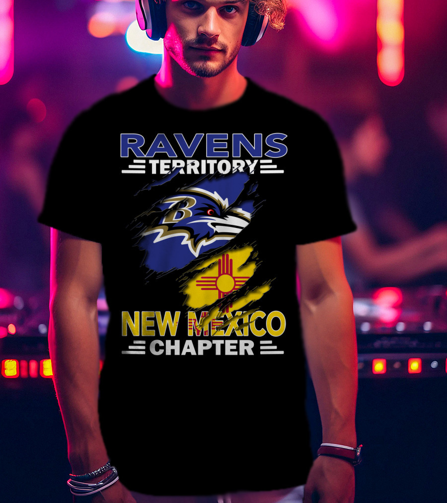 Ravens Territory New Mexico Chapter Baltimore Ravens Fan Club T-Shirt