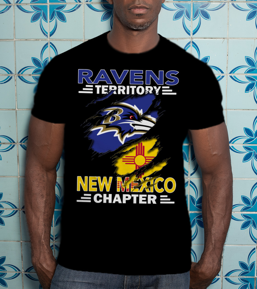 Ravens Territory New Mexico Chapter Baltimore Ravens Fan Club T-Shirt