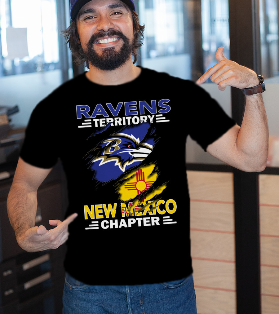 Ravens Territory New Mexico Chapter Baltimore Ravens Fan Club T-Shirt