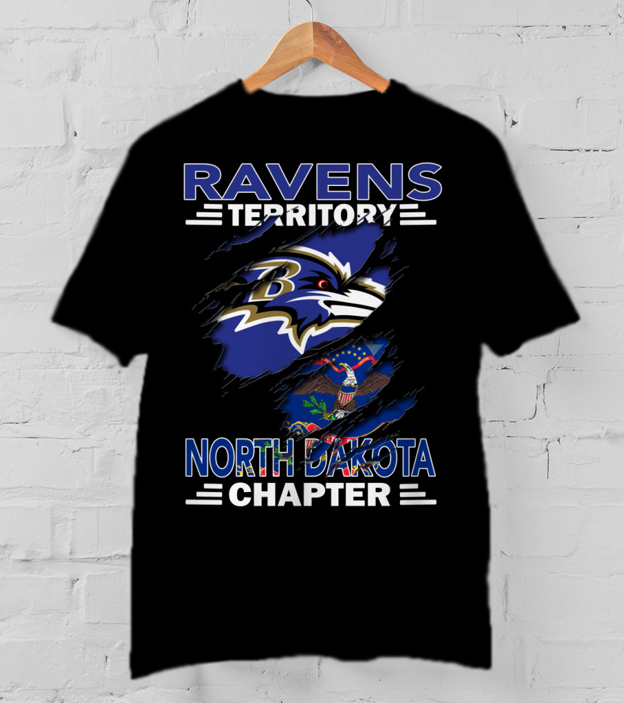 Baltimore Ravens Territory North Dakota Chapter T-Shirt