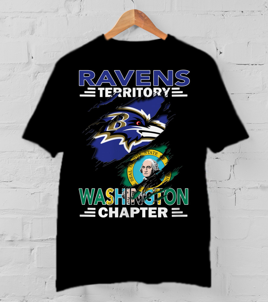 Ravens Territory Washington Chapter Seal Of The State Of Washington T-Shirt