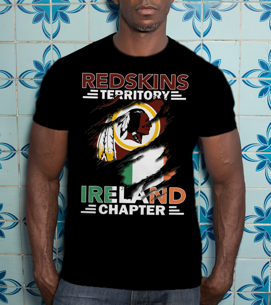 Redskins Territory Ireland Chapter Flag Symbolism T-Shirt