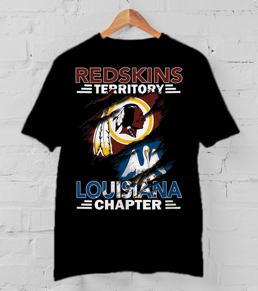 Redskins Territory Louisiana Chapter State Pride T-Shirt