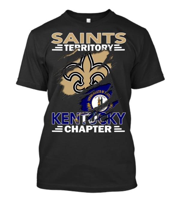 Saints Territory Kentucky Chapter Commonwealth Of Kentucky Fleur-de-Lis T-Shirt