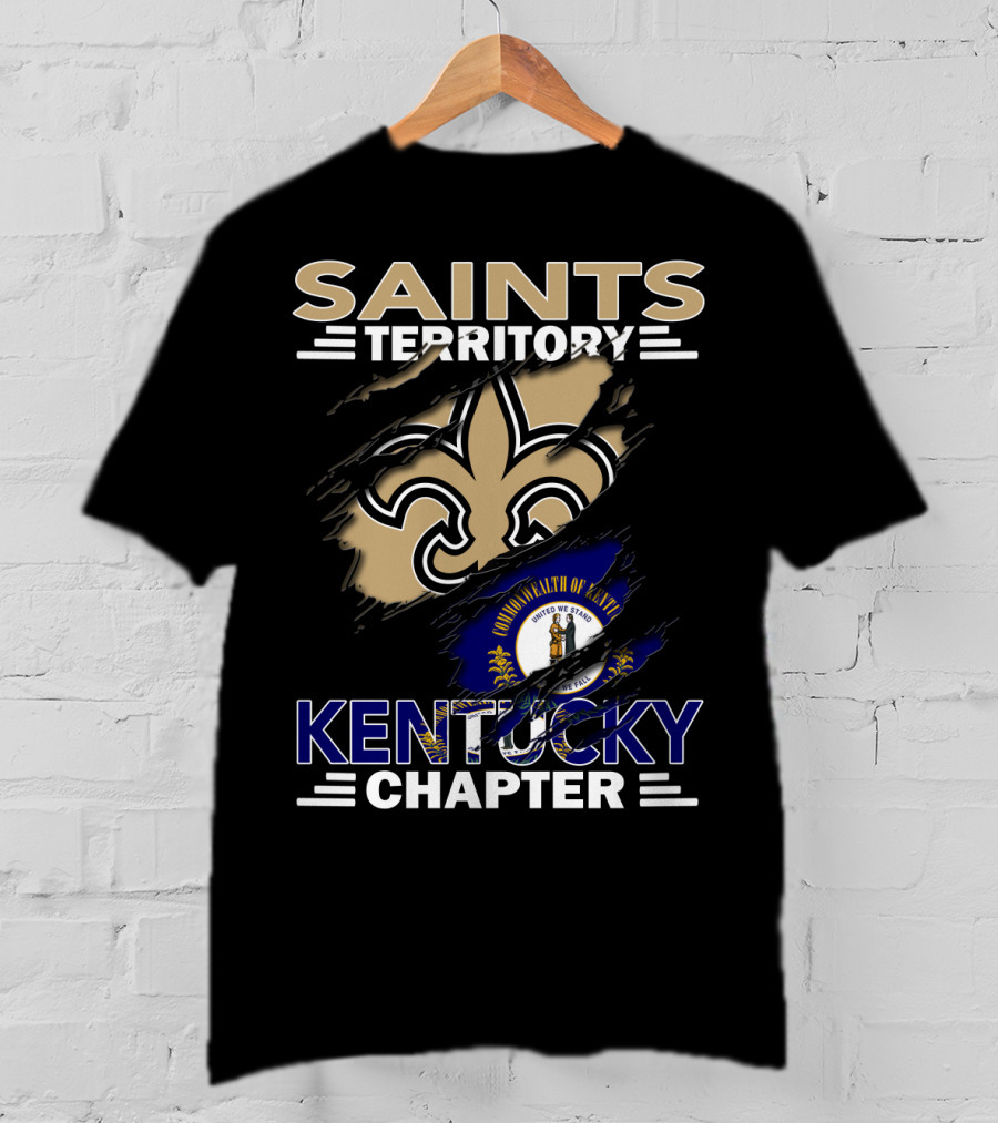Saints Territory Kentucky Chapter Commonwealth Of Kentucky Fleur-de-Lis T-Shirt