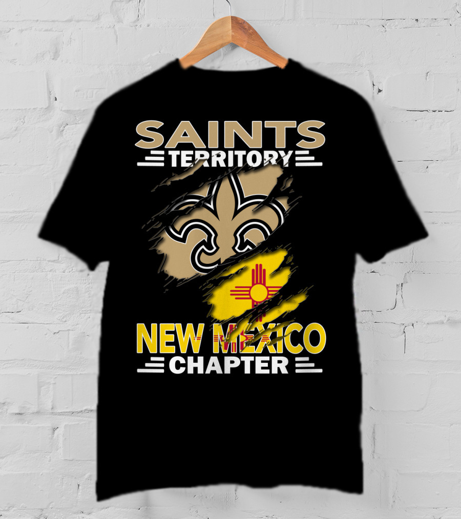 Saints Territory New Mexico Chapter Fleur-de-lis And Zia T-Shirt